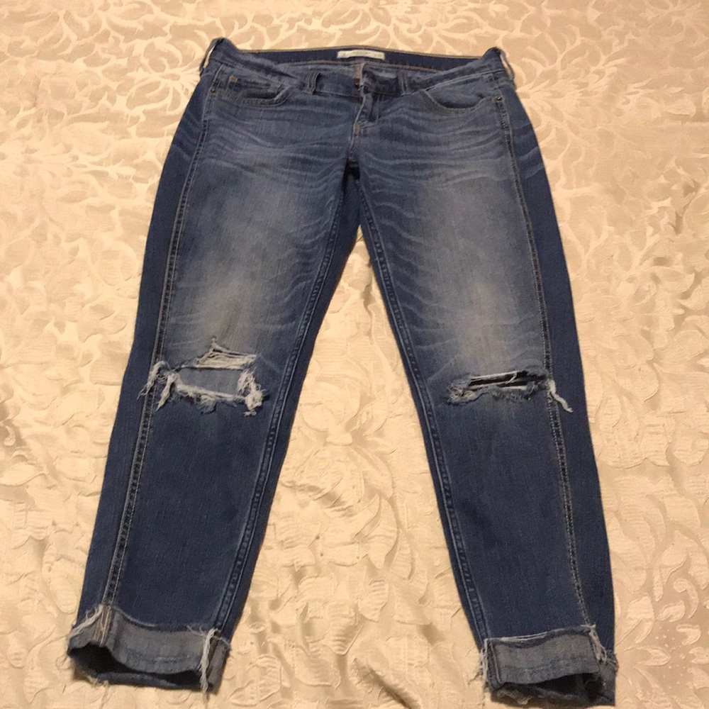 Abercrombie & Fitch boyfriend cropped jeans
